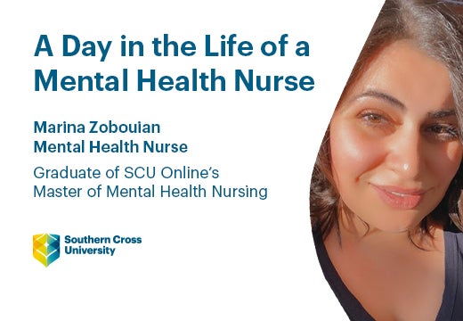 An image of Marina Zobouian, a Graduate of SCU Online's Master of Mental health Nursing.