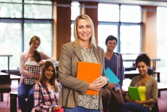 Female Master of Education student smiling