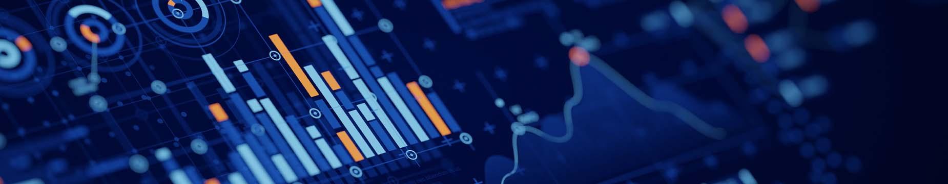 A computer screen displaying various data sets and graphs, illustrating analytical information and trends.